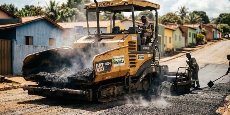 Cidade de Goiás volta a receber obra no asfalto e novo aporte de R$ 1,3 milhão chama atenção