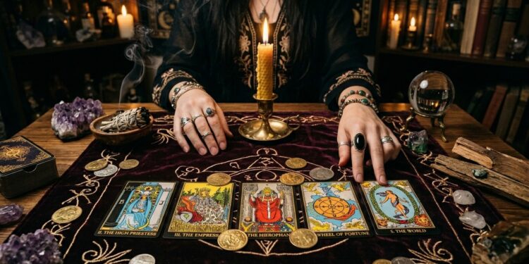 Março de 2026 pede atenção aos 5 arcanos do Tarot para Libra garantir dinheiro extra e bom plantio