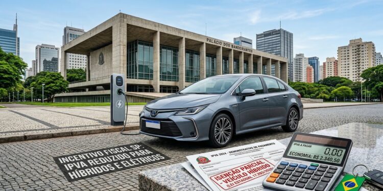 Governo paulista aprova isenção de IPVA para carros híbridos de até 250 mil reais com motorização mínima de 40 kW