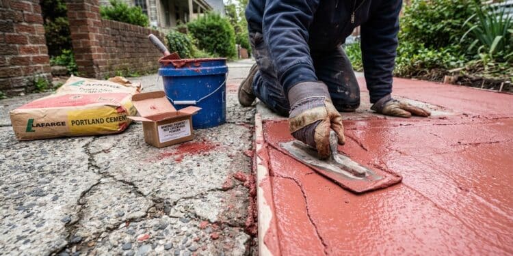 Misturar cimento com pó xadrez está renovando calçadas sem precisar quebrar tudo