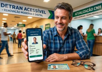 Motoristas podem evitar multa de R$ 293 ao renovar a CNH de graça pelo aplicativo sem sair de casa