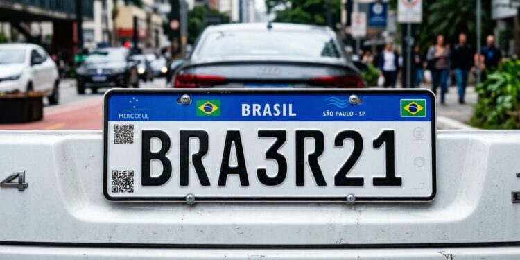 Nova regra prevê penalidades para motoristas que não fizerem a troca das placas Mercosul no prazo