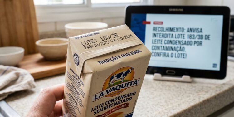 Anvisa determina recolhimento de leite condensado por contaminação bacteriana
