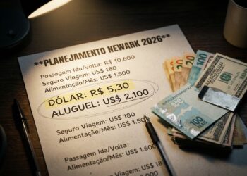 Quanto custa se mudar para Newark, EUA em 2026: renda mínima e custo de vida surpreendem brasileiros que querem viver perto de Nova Iorque
