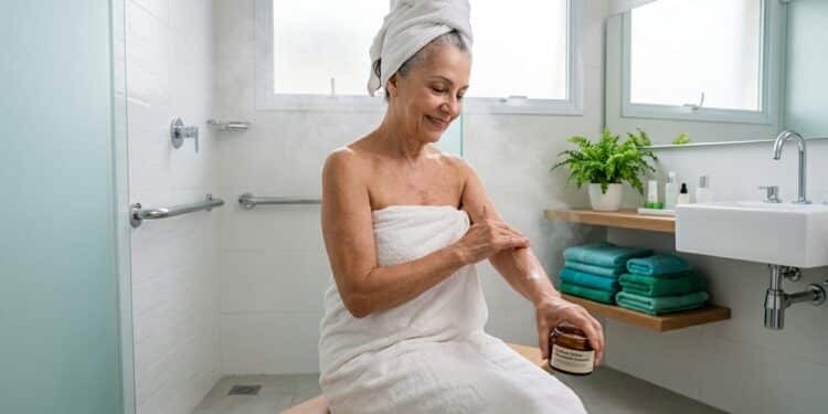 Após os 60 anos, quantos banhos por semana são ideais para manter a saúde da pele