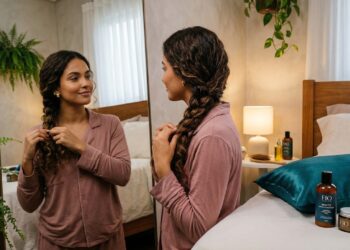 Cuidados capilares em 2026 destacam 4 hábitos noturnos com óleos para proteger os fios do ar-condicionado