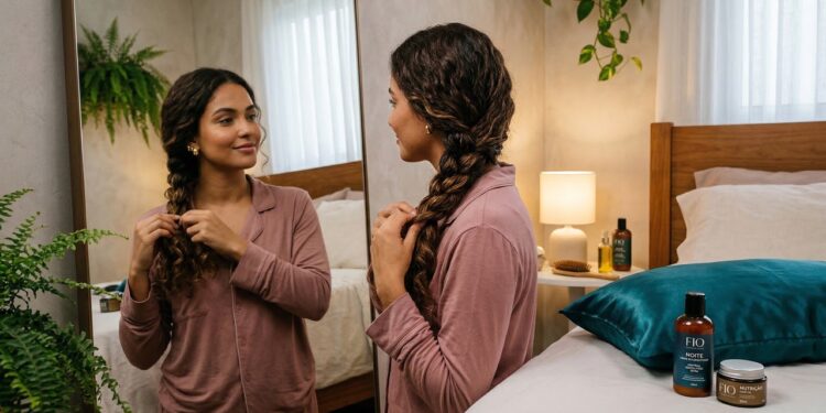 Cuidados capilares em 2026 destacam 4 hábitos noturnos com óleos para proteger os fios do ar-condicionado