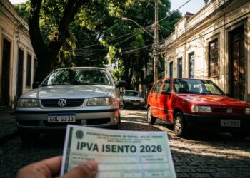 Veja a lista de carros que vão ter isenção total do IPVA em 2026 com nova lei e podem beneficiar 8 milhões de veículos