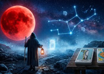 Eclipse da Lua de Sangue traz 4 arcanos de mudança para o signo de Virgem com foco em positividade absoluta