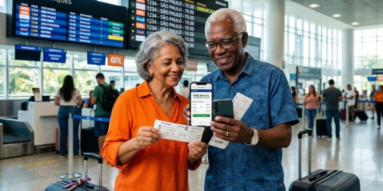 Norma em vigor traz passagens de R$ 200 para aposentados do INSS que não viajam de avião há pelo menos um ano