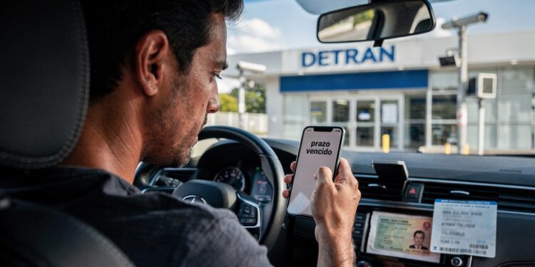 Lei da CNH em 2026 fixa multa automática de R$ 1,4 mil para motorista que não fizer exame obrigatório