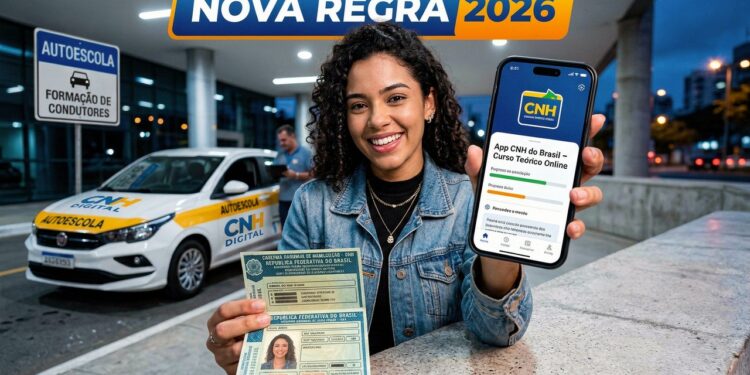 Novas regras da CNH reduzem aulas práticas para apenas 2 horas em 2026 e geram alerta máximo para risco de acidentes