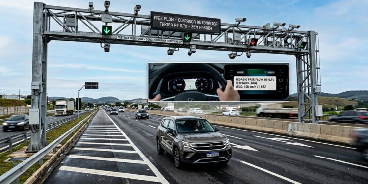 Governo alerta que erro no pedágio free flow pode causar multa e 7 pontos na CNH