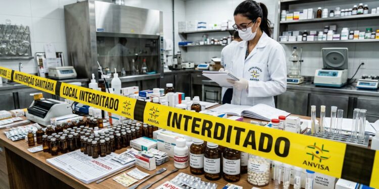 Anvisa aplica sanções contra farmácias de manipulação após identificar irregularidades sanitárias
