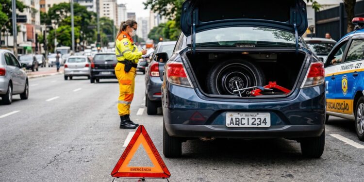 Multa por falta de equipamentos obrigatórios custa R$ 195,23 para motorista e rende cinco pontos na CNH