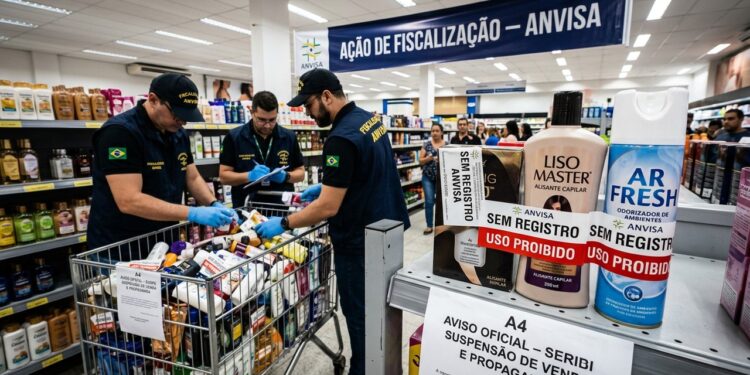 Agência suspende venda de saneantes e cosméticos sem registro e retira marcas do mercado em 2026