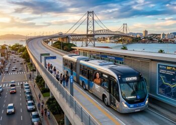Megaprojeto de R$ 389 milhões do BRT em Florianópolis tem trajeto revelado em mapa e previsão de início em 2026 para reduzir gargalos no tráfego e aumentar a eficiência das viagens