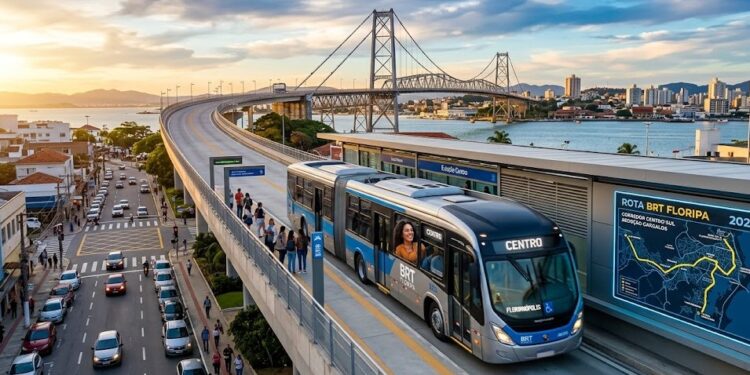 Megaprojeto de R$ 389 milhões do BRT em Florianópolis tem trajeto revelado em mapa e previsão de início em 2026 para reduzir gargalos no tráfego e aumentar a eficiência das viagens