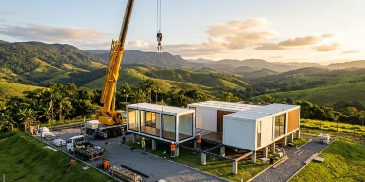 Casa de montar em 90 dias chega ao Brasil com preço menor que carro popular