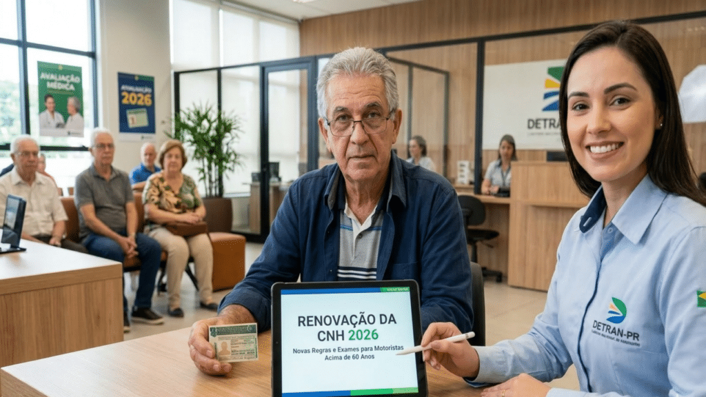 Motoristas com 50+ enfrentarão novas regras na hora de renovar a CNH no Brasil
