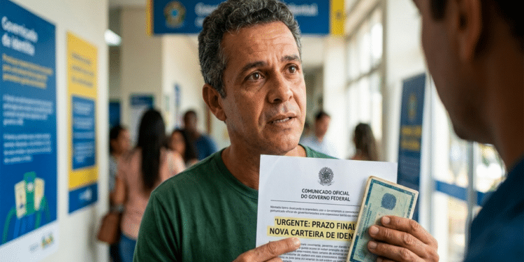 Comunicado oficial do governo para todos os brasileiros sobre o prazo final para emitir a nova Carteira de Identidade