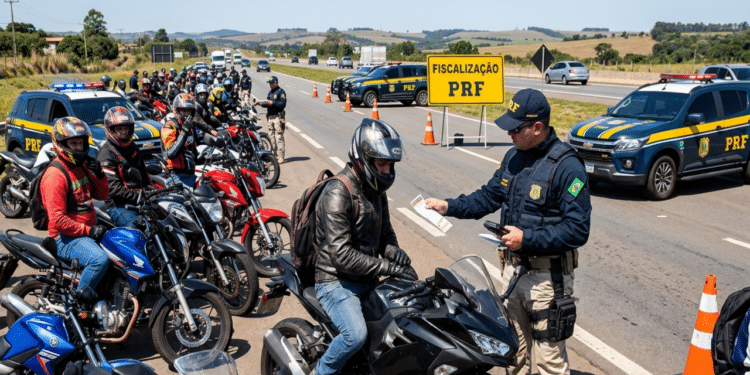 Polícia Rodoviária Federal multa 500 motociclistas e soma mais de R$ 1 milhão em multas por viagens consideradas não permitidas