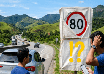 A velocidade máxima para dirigir nas estradas da BR-040 entre Belo Horizonte e Juiz de Fora foi alterada