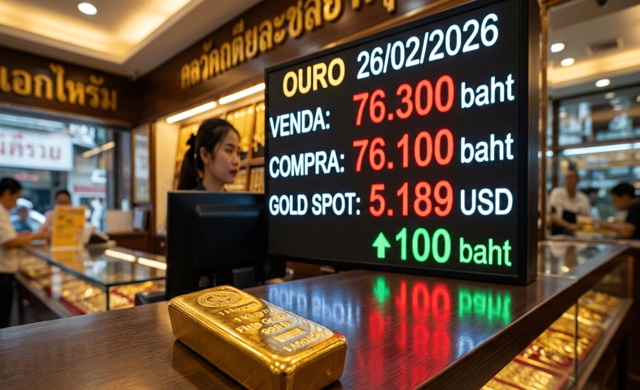 Os preços do ouro subiram novamente no final de fevereiro de 2026: Veja os novos valores