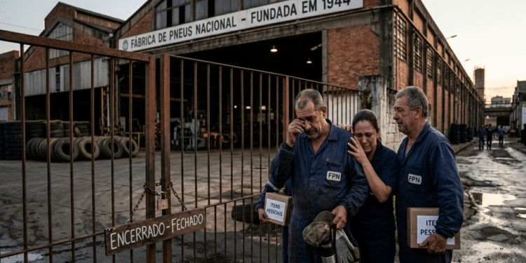 Maior fábrica de pneus do país anuncia o encerramento das atividades depois de 80 anos de história e deixa 900 trabalhadores sem emprego