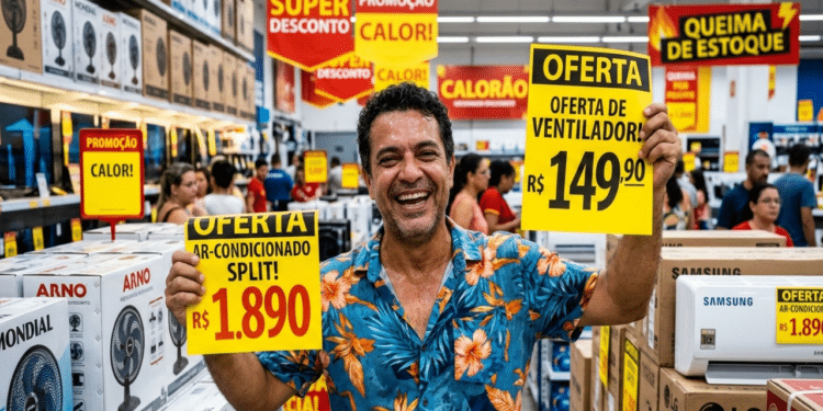 Comunicado 05/03 acende alerta para quem usa ar-condicionado e ventilador durante o forte calor no Brasil