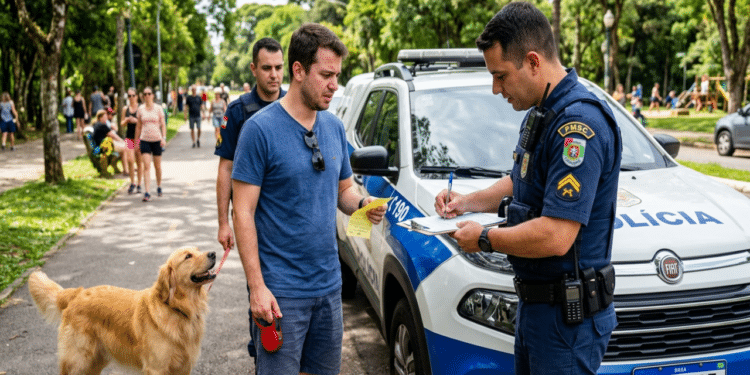 Nova lei em vigor está gerando multas de R$ 826 para tutores que saírem com cão sem guia
