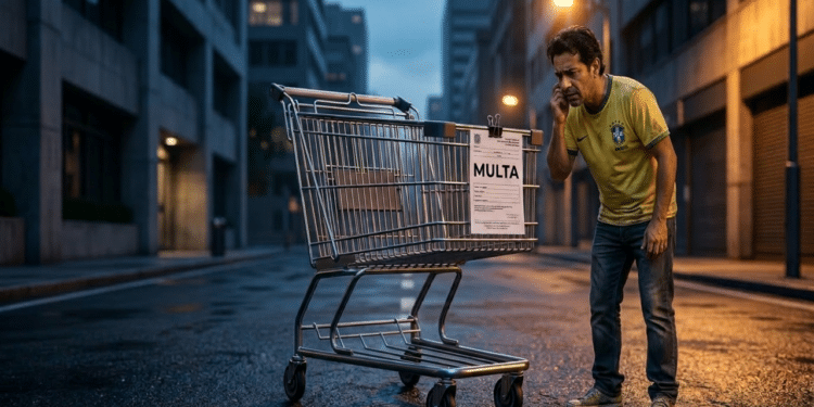 Proibição dos carrinhos de supermercado no Brasil deve gerar multa para quem continuar usando errado