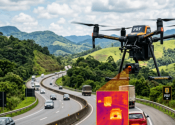 Adeus multa com câmera termal: PRF usa novos drones para flagrar infrações nas rodovias do Oeste de Santa Catarina