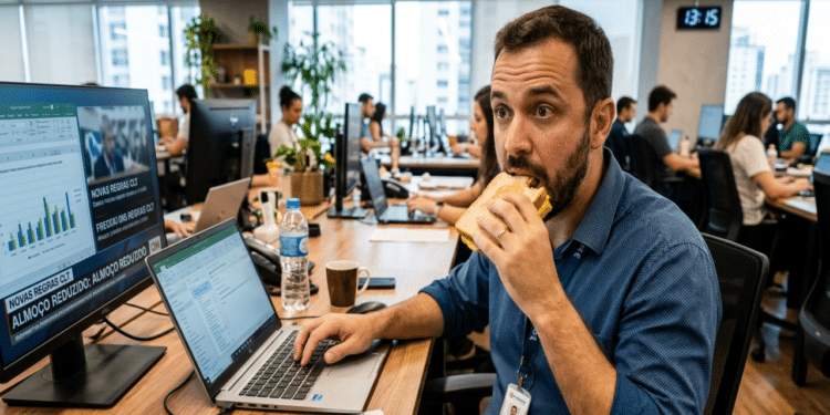 Adeus 1h de almoço: novas mudanças na lei trabalhista para funcionários CLT