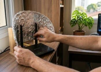 Truque com papel alumínio pode melhorar o sinal do Wi-Fi e deixa a internet mais rápida