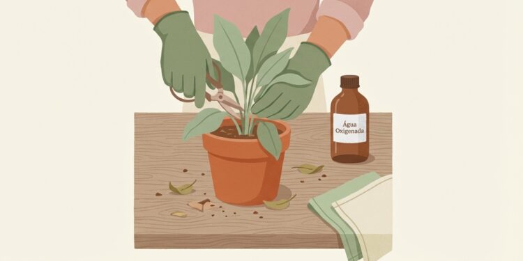 Como recuperar plantas com raízes podres com água oxigenada e cuidados corretos