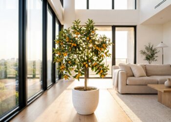 Árvore que dá frutos, cresce em vasos, decora sua sala e atrai abundância e boa sorte