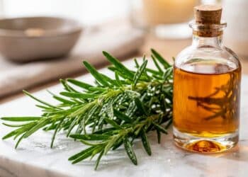 Chá de alecrim nos cabelos melhora a força dos fios com aplicação 1 vez por semana