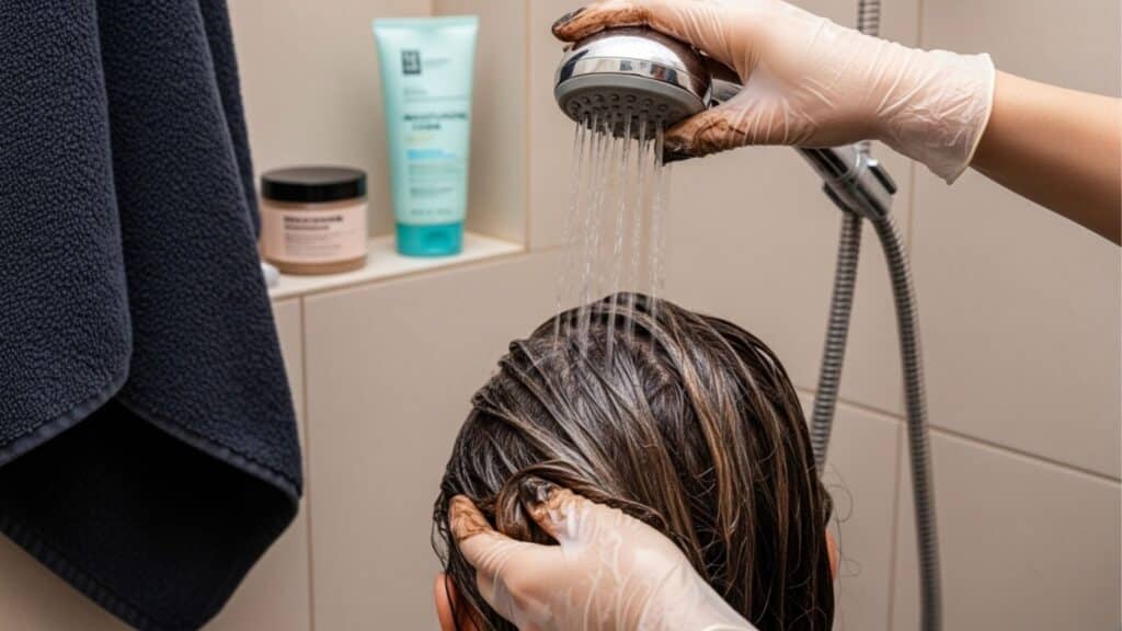 Produto tonalizante que ajuda a revitalizar a cor do cabelo em poucos minutos no banho