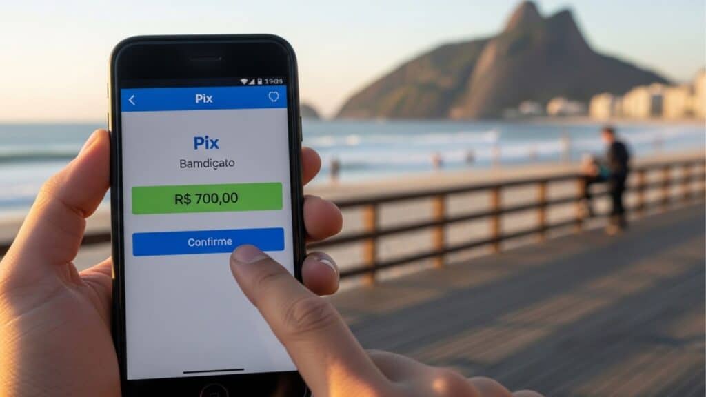 O preço era R$ 70, mas ele cobrou R$ 700! Vendedor ambulante é preso após aplicar golpe do Pix em turistas no RJ