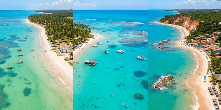 Os 3 “Caribes brasileiros” que hipnotizam estrangeiros com a cor surreal de suas águas