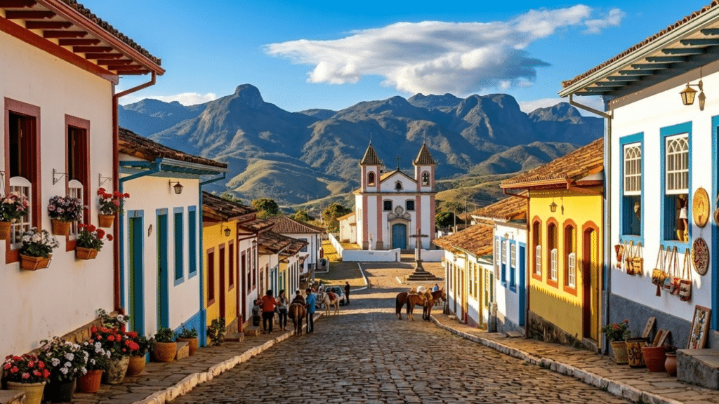 Fundada em 1716, essa vila mineira a 1.500 m de altitude encanta com 14 cachoeiras e noites frias