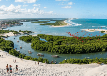 O único delta em mar aberto das Américas encanta com 73 ilhas no litoral do Piauí