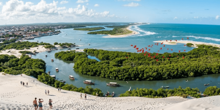 O único delta em mar aberto das Américas encanta com 73 ilhas no litoral do Piauí