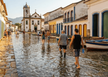 O segredo das ruas de pedra que "se limpam" sozinhas quando a maré sobe nesta vila histórica do RJ