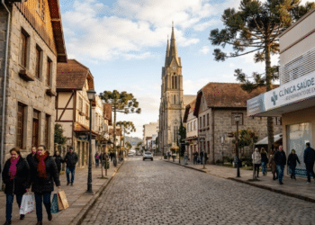 A maior cidade de Santa Catarina virou modelo em saúde e ainda oferece um inverno que parece cenário europeu