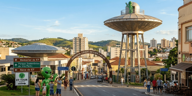 A cidade famosa por ataques de ETs e discos voadores que surpreende ao liderar rankings de segurança em Minas Gerais