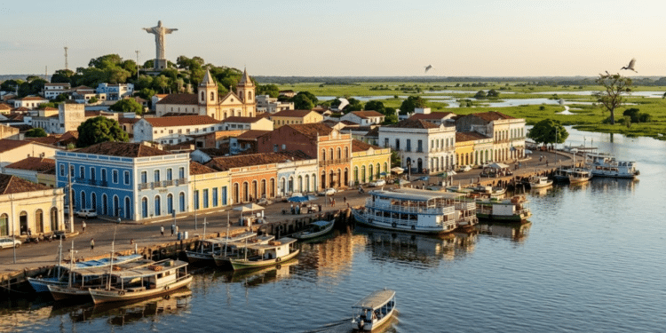 A cidade que guarda 60% do Pantanal e realiza a única festa junina do Brasil que banha o santo no rio