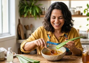 Essa mistura caseira de babosa e mel vai deixar seu cabelo mais saudável, macio e brilhante após os 40 anos