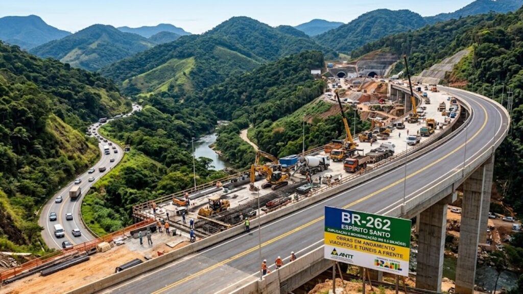 Megaobra no Brasil terá investimento de R$ 8,6 bilhões e inclui construção de 28 pontes em nova rodovia que vai melhorar a mobilidade no Espírito Santo